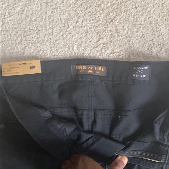 Black Straight Denim - Picture 2 of 3